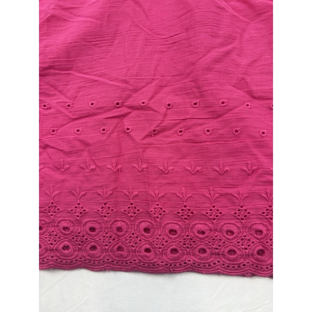 NWT House of Harlow 1960 Puff Sleeves Cotton Blouse, Pink, Women's Large - Picture 5 of 14